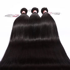 40-70CM Glatt Echthaartresse Remy Echthaar Haarverlängerung Tressen Weft 300G DE