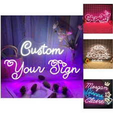 Personalisiert Neon Leuchtschilder, Custom LED Sign Neon Schild Personalisier...