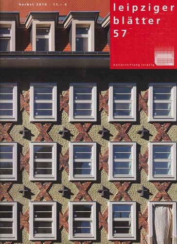 Leipziger blätter heft 57 - blätter.,