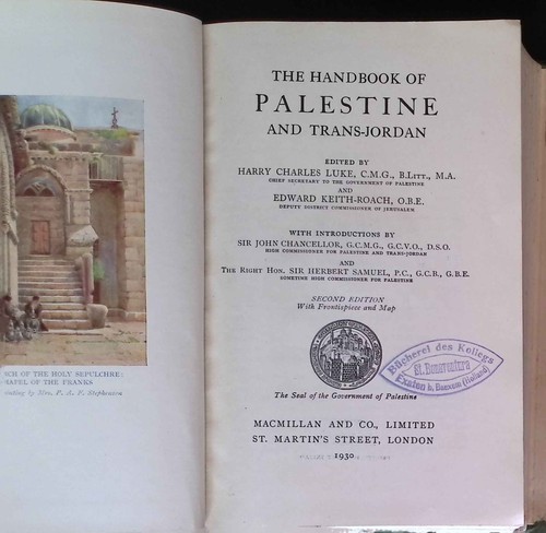 The handbook palestine and - the,