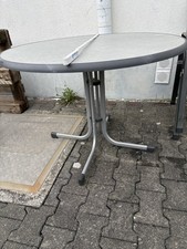 6 Gartenstühle mit Rundtisch (100cm) Anthrazit