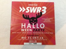 Europa-Park Europa Park Flyer SWR3 Halloween Party 2016