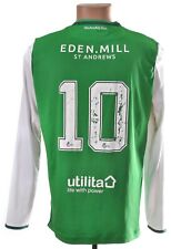 HIBERNIAN EDINBURGH 2020/2021 HOME FOOTBALL SHIRT L LANGARM #10