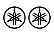 2 x Yamaha Logo Emblem