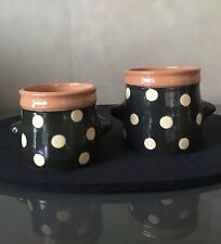 Keramik / Ton Becher, 2 St., Deko Töpfe