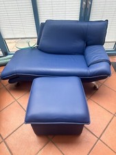 Tagesbett Nicoletti Echtleder mit Hocker