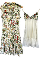 Marc Cain - Seidenkleid mit separatem Seiden Unterkleid, Größe N2/36, Vintage