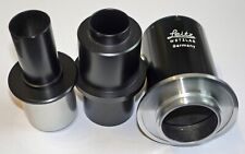 Leica Leitz Mikroskop Adapter Set 3 Stück TOP Zustand Maße in Beschreibung