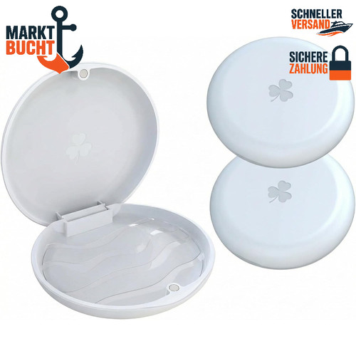 Zahnspangendose 2er set - 2er, weiß