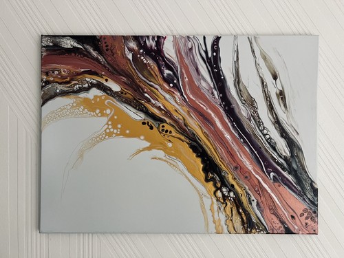 Leinwand acryl pouring technik - leinwand, acryl-pouring-technik