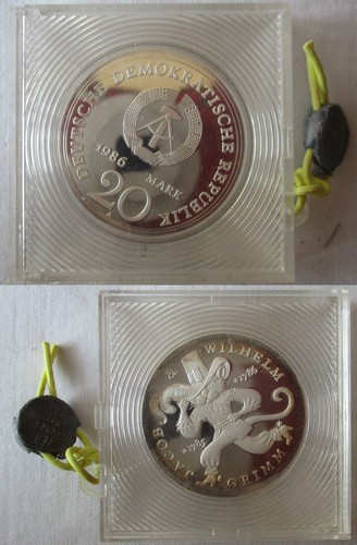 Ddr silber gedenk münze - ddr, 20