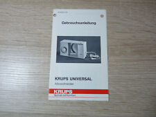 Gebrauchsanleitung KRUPS