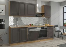 Küche Stilo Grau + Eiche