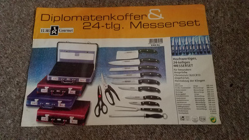 Diplomatenkoffer messerset - diplomatenkoffer,