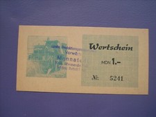 DDR-Ersatzgeld der LPG Mannstedt, Kreis Sömmerda, Bezirk Erfurt,1 Mark 1965 
