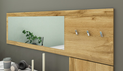 Wandgarderobe spiegelpaneel - wandgarderobe,
