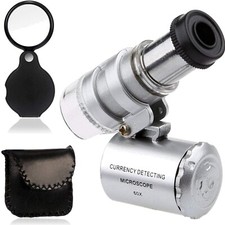 Kompaktes 60X Mikroskop mit LED und UV-Licht - Ideal für präzise Beobachtungen