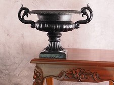 Blumentopf Amphore aus Gusseisen – 7 kg Nostalgischer Pflanztopf im Antik Stil