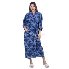 Indische Blumenmuster Damen Kimonoärmel Kaftan Top Cardigan Partykleidung...