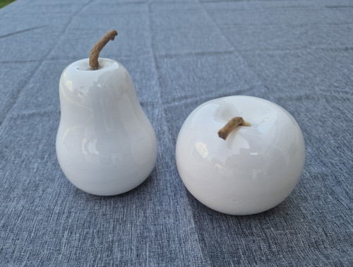 Porzellan deko apfel - porzellan,, und