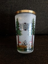 Wasserglas Badeglas Sammlerglas Goldrand bemalt antik 1900 Friedrichsbrunn rar