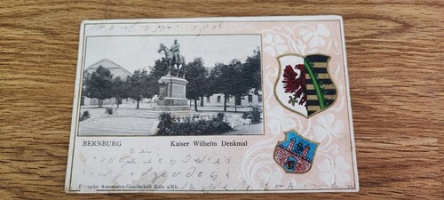 Postcard bernburg embossing - postcard, bernburg/embossing