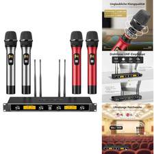 UHF Funkmikrofon Set 4er