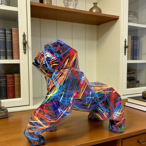 Bunte gorilla dekofigur - bunte,