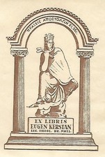Original Druck Exlibris: Eugen