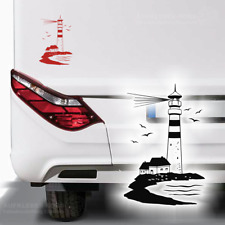Leuchtturm Maritim 30cm Autoaufkleber B54 Wohnmobil Wohnwagen Bus Nordsee Urlaub