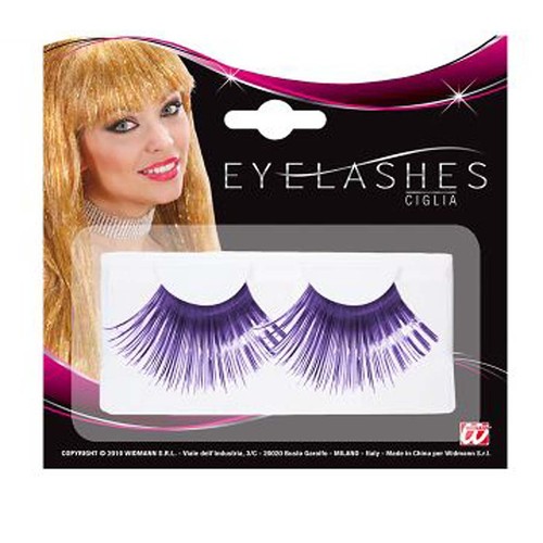 Lila metallic wimpern - lila,