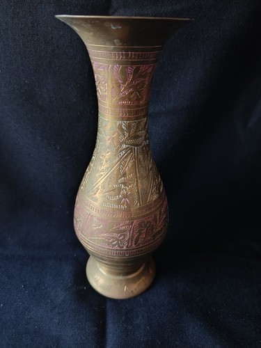 Vintage messingvase 5 cm - messingvase,, 23,5