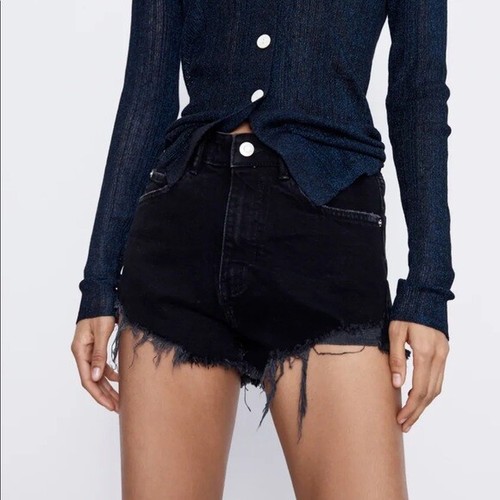 Zara hot pants high rise - zara,