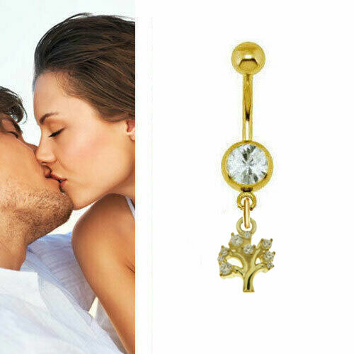 Bauchnabelpiercing mit