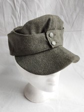 Original WH Wehrmacht Offiziers Gebirgsjäger Feldmütze Bergmütze mit Abzeichen 
