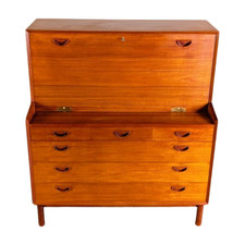Peter Hvidt Orla Mølgaard-Nielsen Sekretär Midcentury Søborg teak