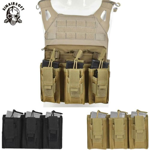 Tactical triple open - top, molle