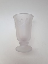 Kleines Windlicht Vögel Küken Teelichthalter Kerzenständer Glas 