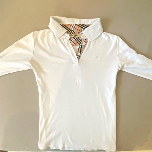 Burberry polo weiß kariert - burberry,