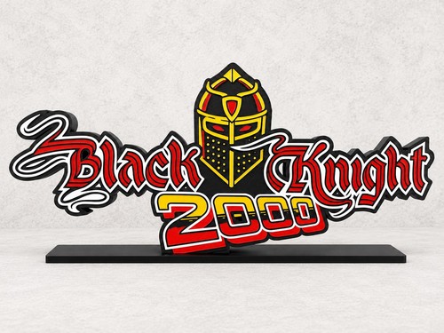 Black knight 2000 pinball - black,