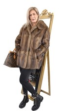 A1858 BISAM JACKE PELZJACKE