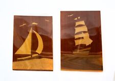 2 schöne DDR Intarsien Bilder