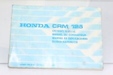 Honda CRM 125 CRM125 Betriebsanleitung Fahrer-Handbuch Fahrerhandbuch