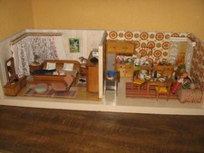 Puppenstube Schönherr o Gottschalk  "" Eingerichtet """  Puppenhaus  Puppenküche