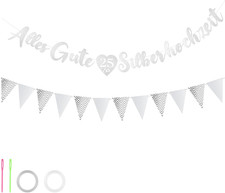 Silberhochzeit Deko Girlande