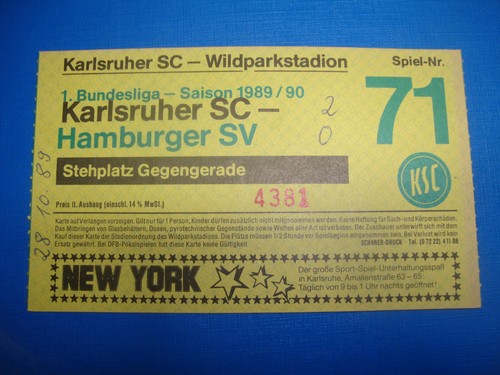 Ticket karlsruher sc ksc - ticket,