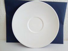 Wedgwood Jasper Conran White weiß Tee / Kaffee untere Untertasse Bone China 16cm