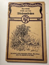 Reclam Reihenbändchen 1922-23 - Reihe 2 Heft 11 - Pietsch - Wiesenmärchen