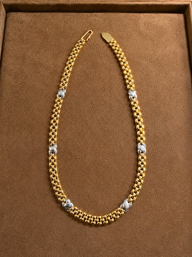 Collier 585 gold massiv - gold, 47,91