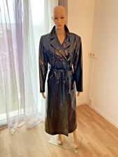 Lack Trench-Coat, schwarz